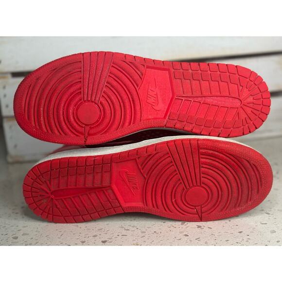 Nike Air Jordan 1 Phat Black/Siren Red-White Girls Size 6Y - Picture 7 of 7